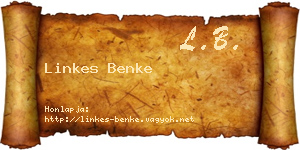 Linkes Benke névjegykártya